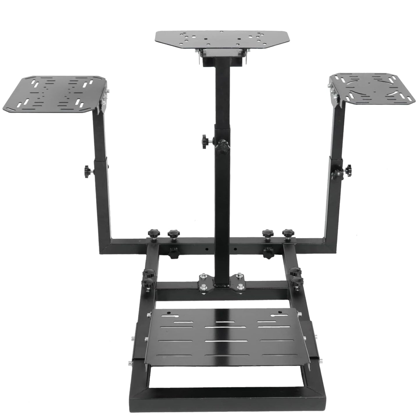 Marada Flight Racing Sim Cockpit Dual Mounting Platform Compatible with Logitech, PXN, Thrustmaster HOTAS Warthog, G29, G920, G923, X52 Adjustable Stand Wheel, Pedal, Throttle, Joystick Not Included
