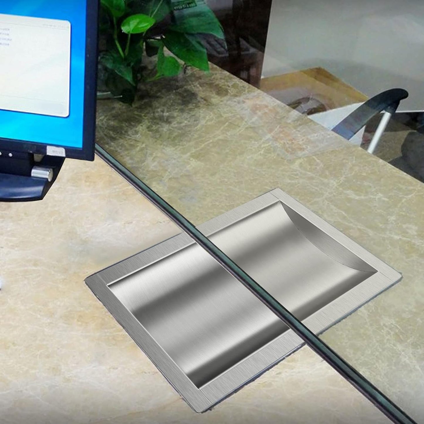 Marada 10 L x 14 W x1.6 H Cash Register Tray All Brushed 304 Stainless Steel Window Tray High Standard Drop-in Deal Tray
