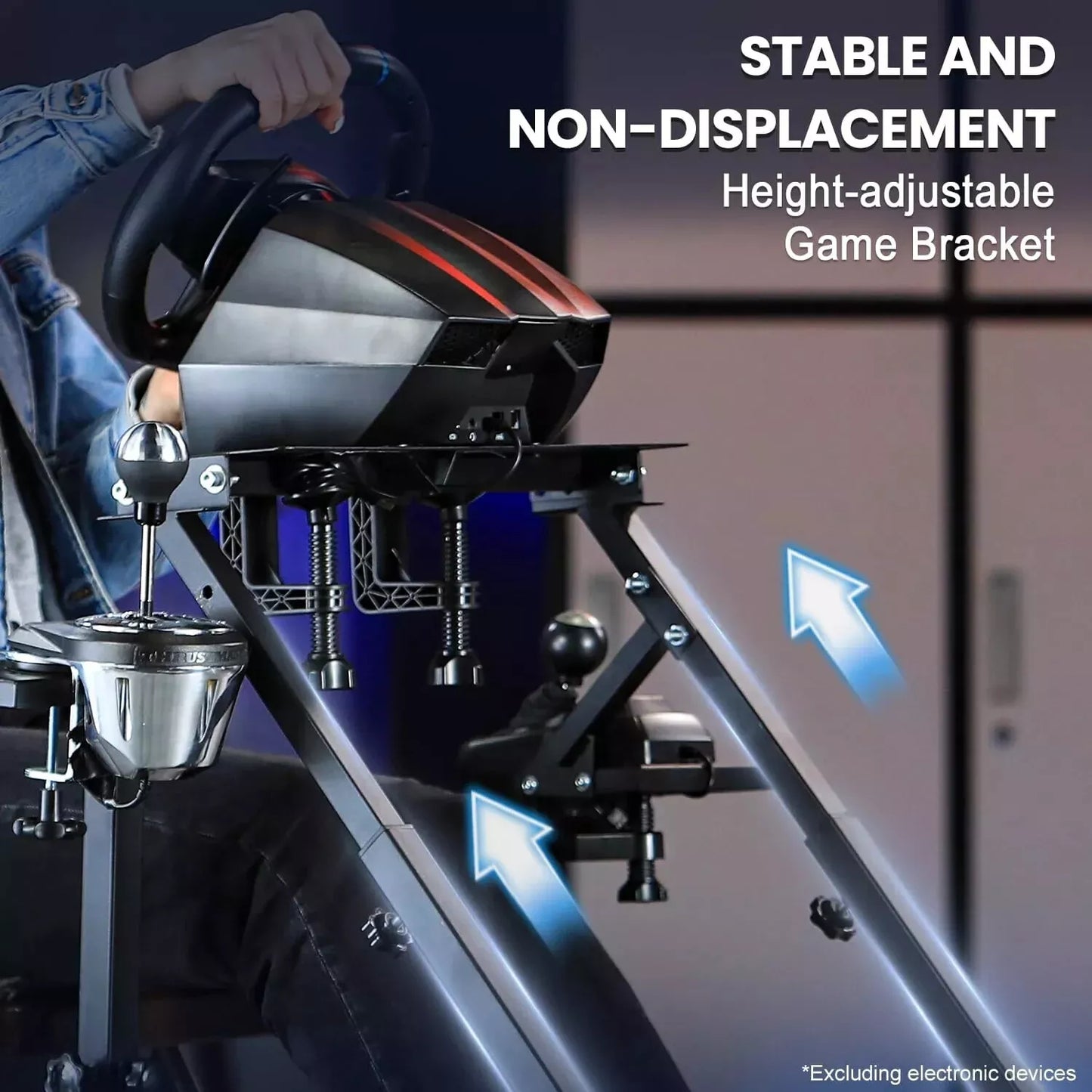 Marada Racing Wheel Stand Pro Compatible with Logitech G25, G27, G29, G920 Racing Simulator Steering Wheel Stand, Foldable & Tilt-Adjustable,Wheel and Pedals Not Included