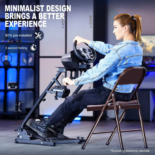 Marada Wheel Stand Height Adjustable for Logitech G25, G27, G29, G920 Racing Steering Wheel Stand Gaming Racing Simulator Wheel and Pedals Not Included