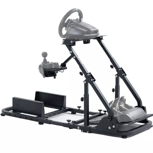 Marada Simulator Stand Cockpit Height Length Aadjustable Support for Logitech G27 G29 G923 and G920 Racing Wheels, Thrustmaster T80 T150 T300RS Wheel & Pedals Not Included