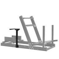 Adjustable gearshift platform accessory for the 4080 Aluminum Alloy Racing Simulator Cockpit features a handbrake gearshift lever bracket with front-to-back and left-to-right sliding micro-adjustment