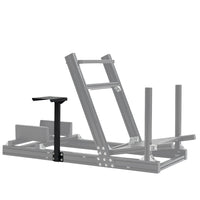 Adjustable gearshift platform accessory for the 4080 Aluminum Alloy Racing Simulator Cockpit features a handbrake gearshift lever bracket with front-to-back and left-to-right sliding micro-adjustment