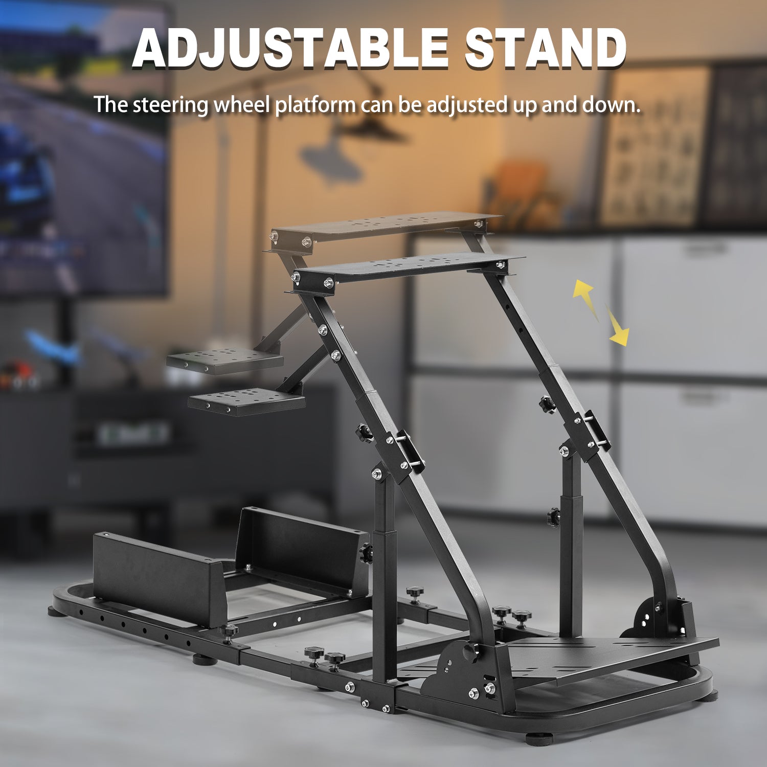 Marada Stable Racing Simulator Cockpit Stand Fit for Logitech G27 G29 G923 G920 Thrustmaster T80