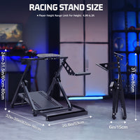 Marada G29 Racing Wheel Stand Sim Cockpit Fit Logitech G920 G923 Only Stand