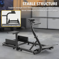 Marada Pro Racing Simulator Cockpit Stand Adjustable Fit for Logitech G25 G27 G29 G920