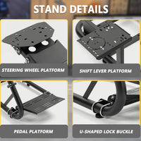 Marada Pro Racing Simulator Cockpit Stand Adjustable Fit for Logitech G25 G27 G29 G920