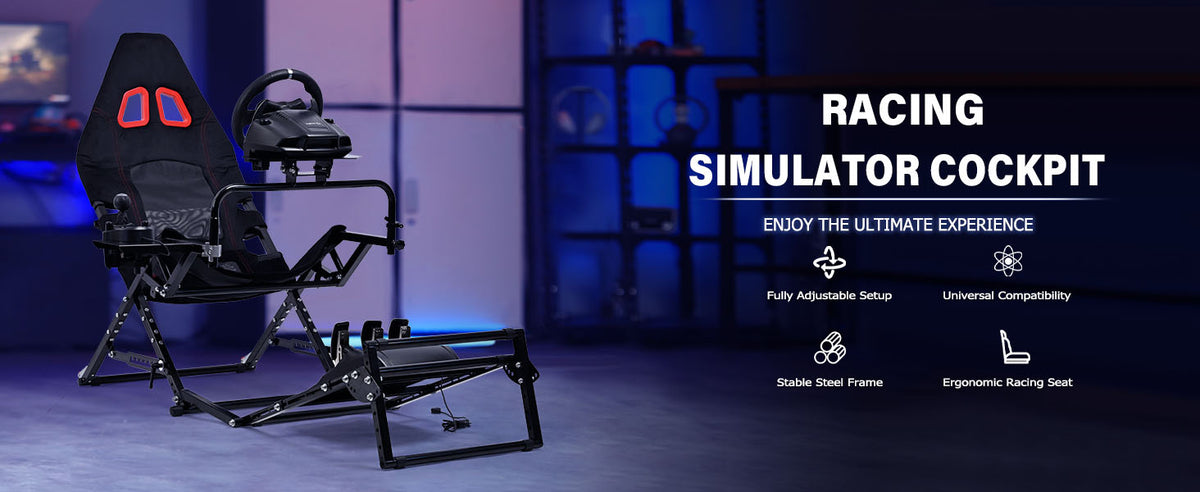 Marada Sim Rig Marada Racing Sim Rig Cockpit with Seat for Logitech G29 G920 G923 | X