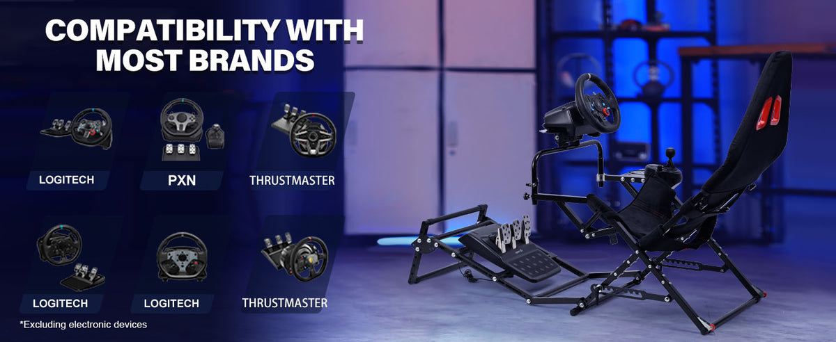Marada Sim Rig Marada Racing Sim Rig Cockpit with Seat for Logitech G29 G920 G923 | X