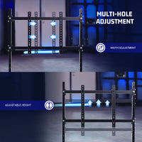 Marada Racing Sim Cockpit with Black Seat & Single Monitor Mount works with Logitech Thrustmaster electronics not included