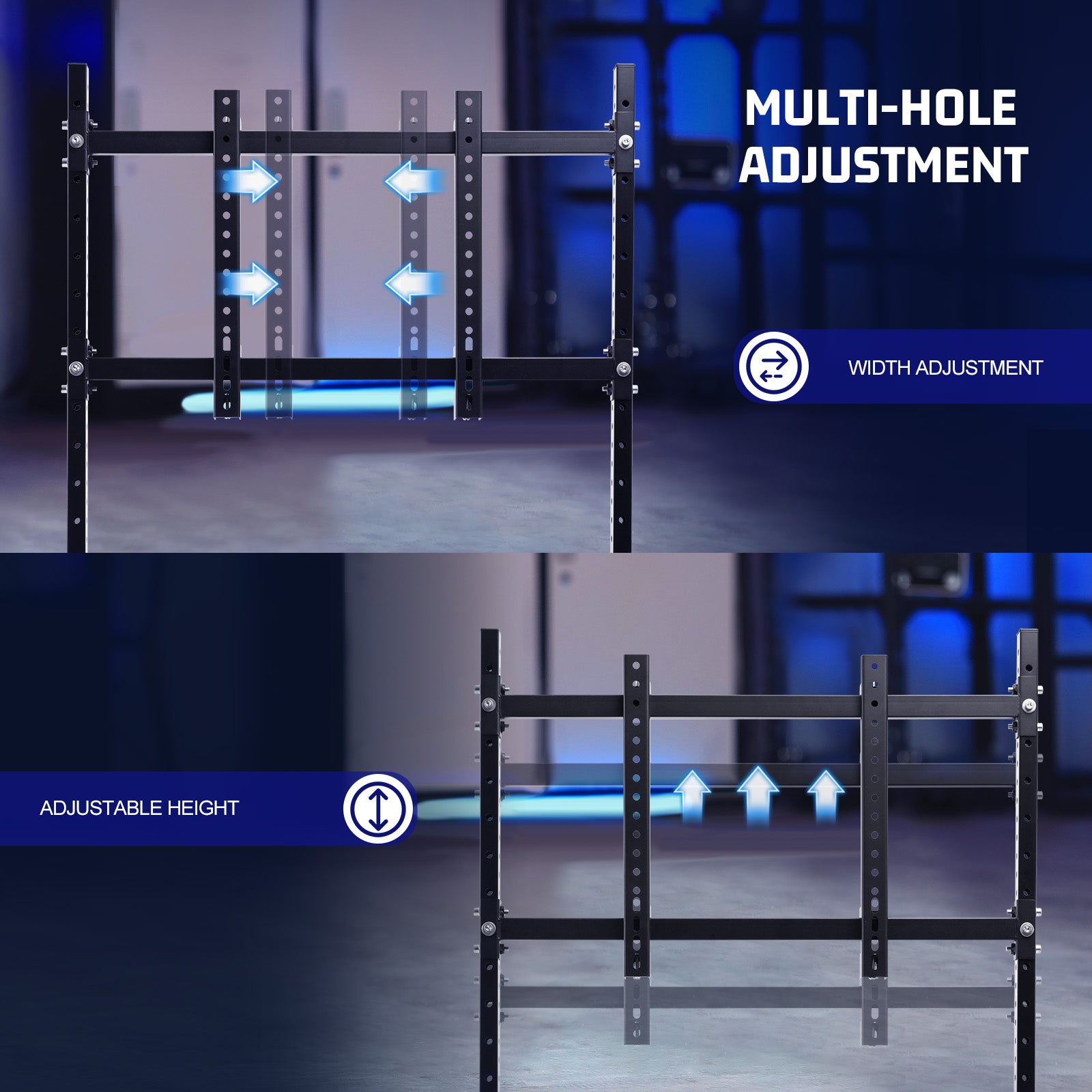 Marada Racing Sim Cockpit with Black Seat & Single Monitor Mount works with Logitech Thrustmaster electronics not included