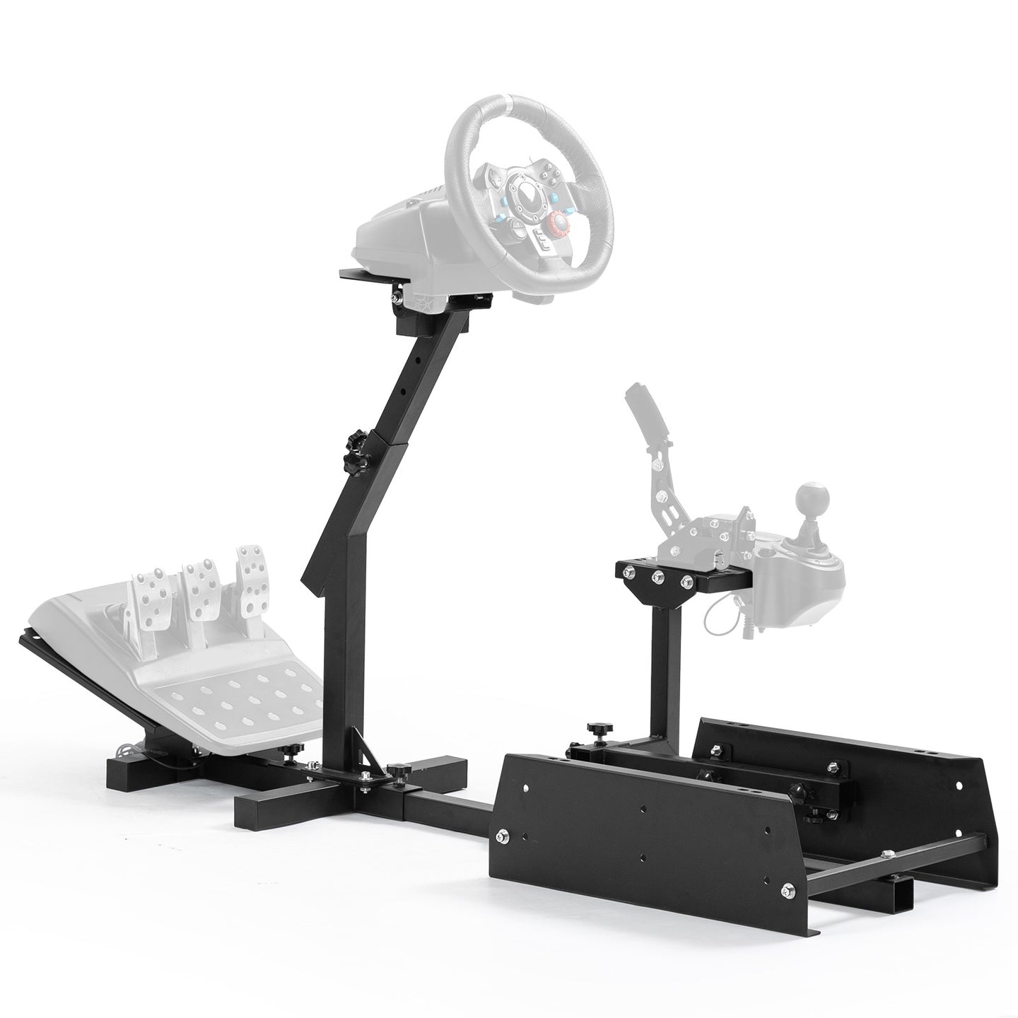 Marada Racing Simulator Cockpit Frame Fit for Logitech G25 G27 G29 G920 Adjustable Wheel Pedals Not Included