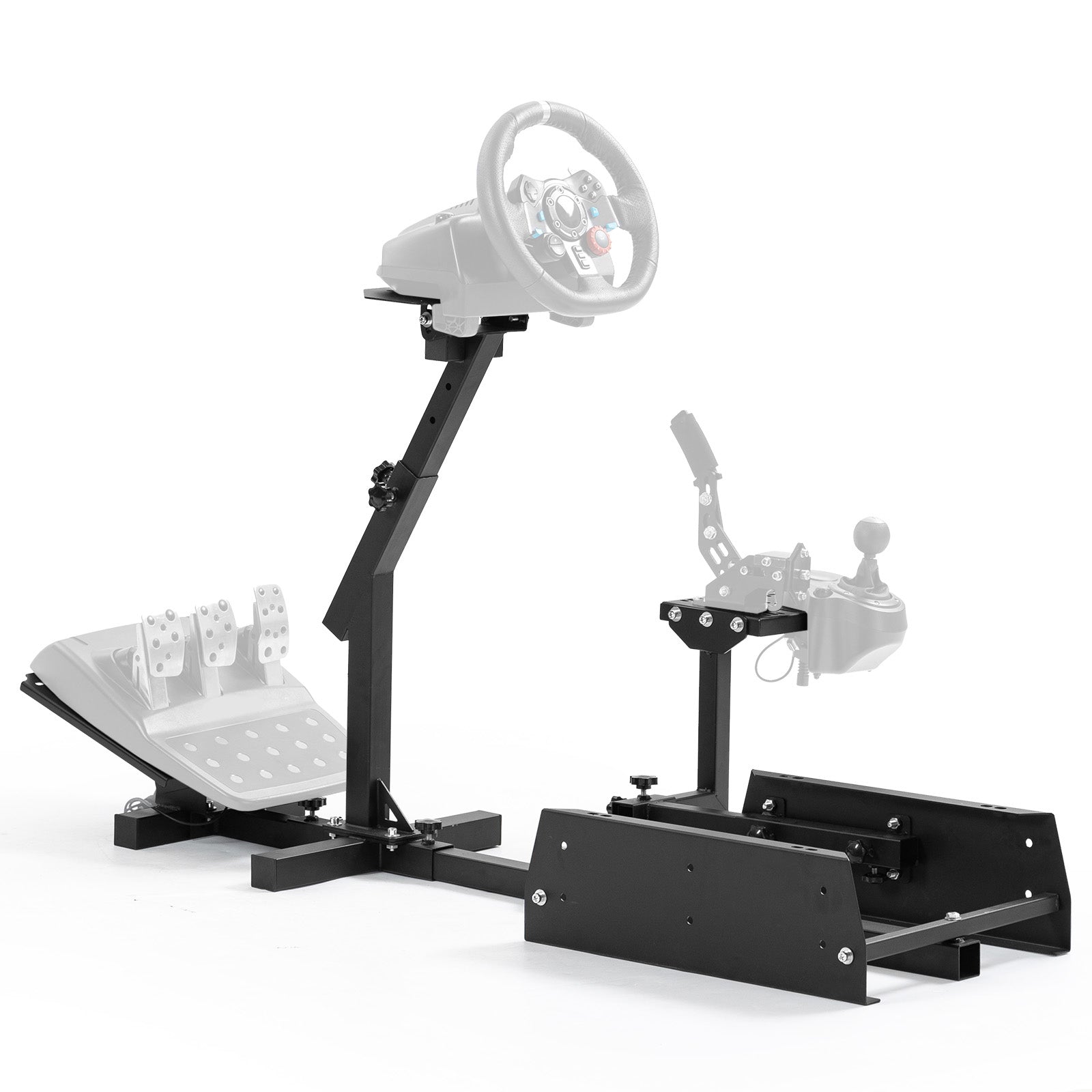 Marada Racing Simulator Cockpit Frame Fit for Logitech G25 G27 G29 G920 Adjustable Wheel Pedals Not Included