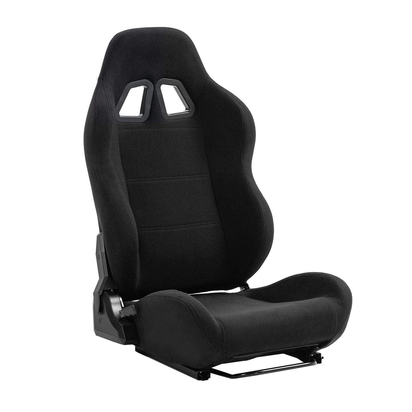Marada Racing Seat with Adjustable Slide for Racing Wheel Stand Cloth Black with Installed Parts