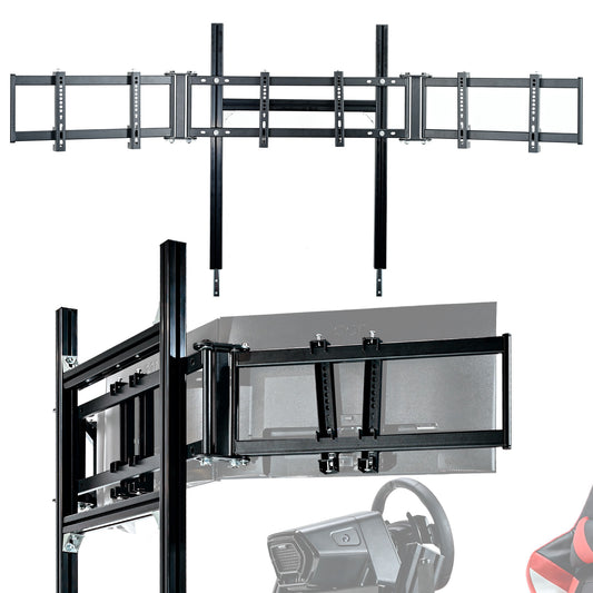 Marada Triple Monitor Mount Stand for Aluminum Alloy Racing Simulator Cockpit