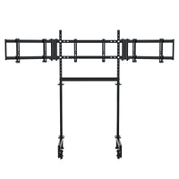 Marada Racing Simulator Triple Monitor Stand Compatible with round tube racing simulator cockpits, supports three screens