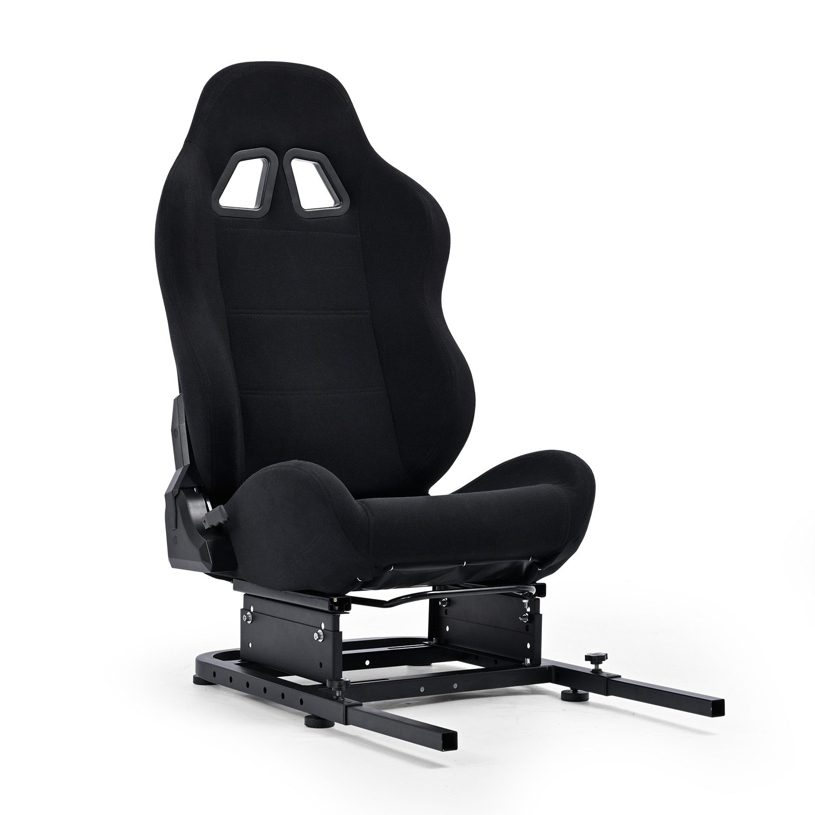 Marada Rear Seat and Frame Kit – Transform Your Wheel Stand into a Complete Racing Sim Cockpit with Black Sliding Seat