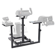 Marada Flight Racing Sim Cockpit Dual Mounting Platform Compatible with Logitech, PXN, Thrustmaster HOTAS Warthog, G29, G920, G923, X52 Adjustable Stand Wheel, Pedal, Throttle, Joystick Not Included