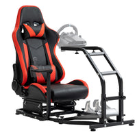 Marada Racing Wheel Stand Racing Simulator Steering Wheel Stand with Red Seat Tilt-Adjustable for G29 G920 T300RS T150 PS4 Xbox Wheel,Pedals NOT Included