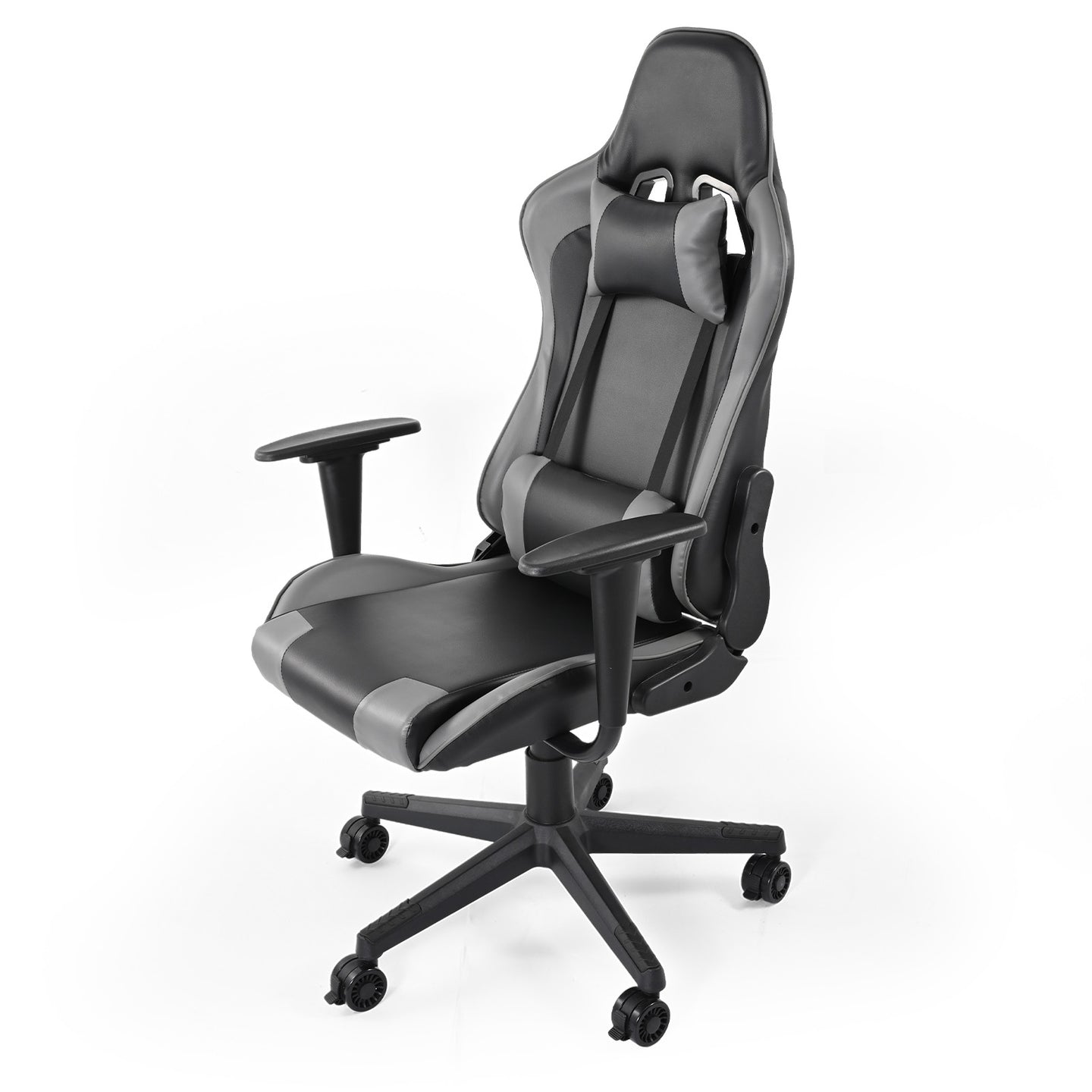 Marada Flight and Racing Game Chair with backrest Black Grey Premium Recliner
