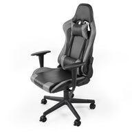 Marada Flight and Racing Game Chair with backrest Black Grey Premium Recliner