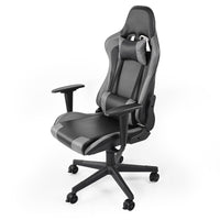 Marada Flight and Racing Game Chair with backrest Black Grey Premium Recliner
