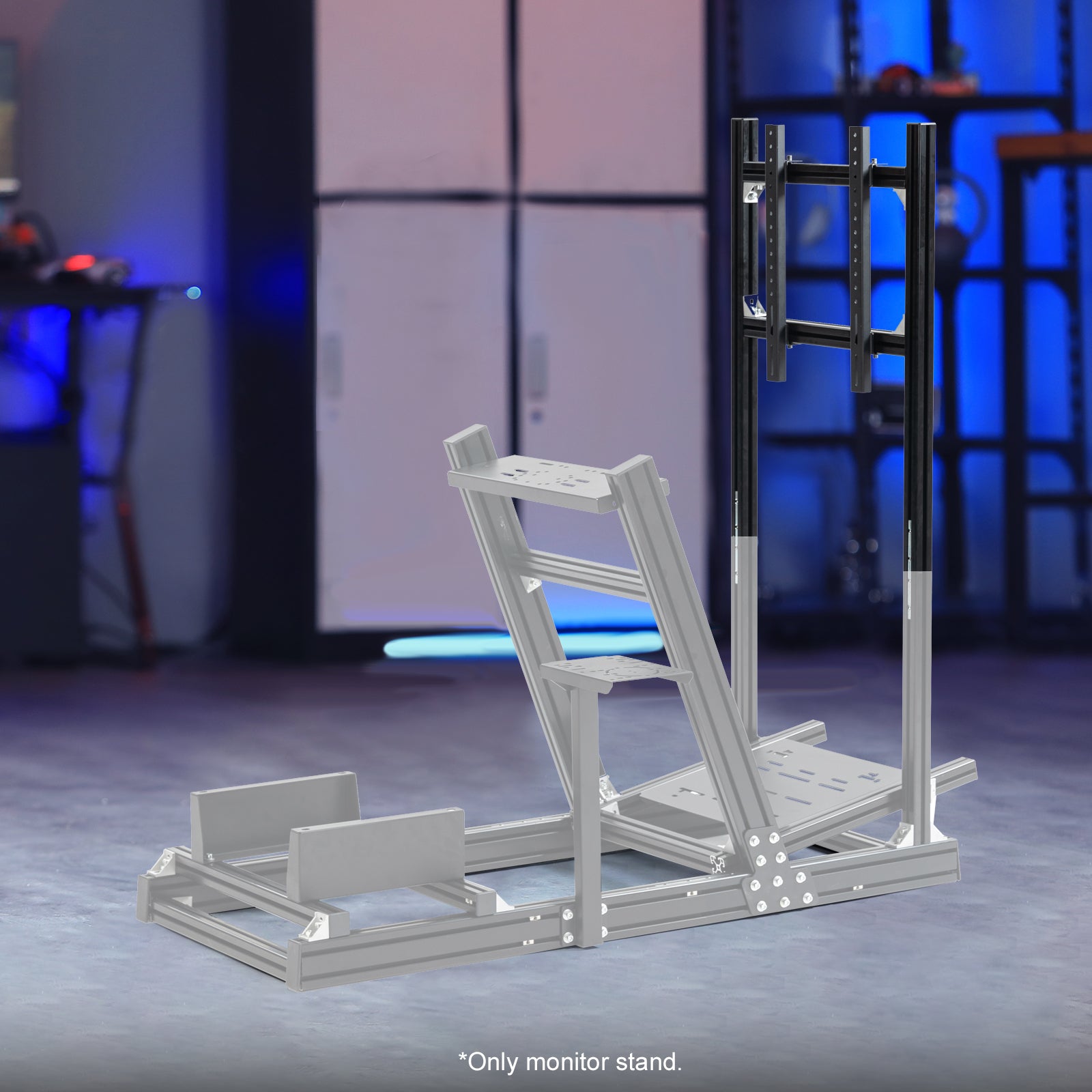 Marada Monitor Stand Support Screens from 27 to 65 inches Stable Adjustable Racing Sim TV Mount Without Racing Cockpit