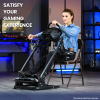 Marada Racing Wheel Stand Pro Compatible with Logitech G25, G27, G29, G920 Racing Simulator Steering Wheel Stand, Foldable & Tilt-Adjustable，Wheel and Pedals Not Included