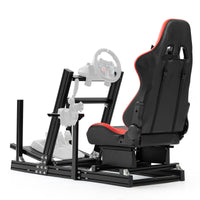 Marada 4080 Aluminum Racing Frame with Seat Compatible with Logitech Thrustmaster PXN