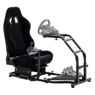 Marada Racing Cockpit Frame Heifht Adjustable with Seat Tilt-Adjustable for G29 G920 T300RS T150 PS4 Xbox Wheel,Pedals NOT Included