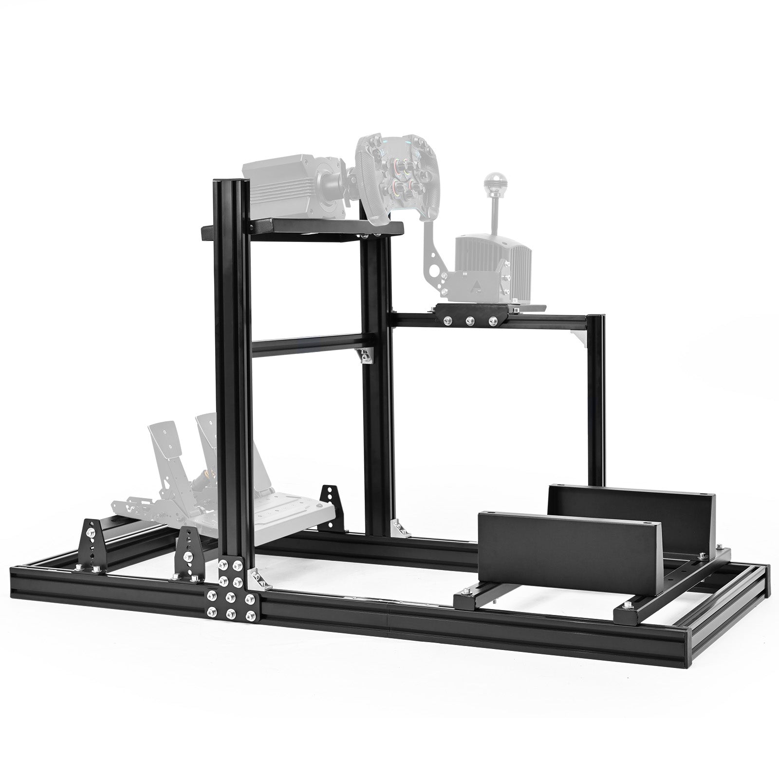 Marada 3060 Aluminum Profile Adjustable Racing Simulator Cockpit Compatible With Logitech G29