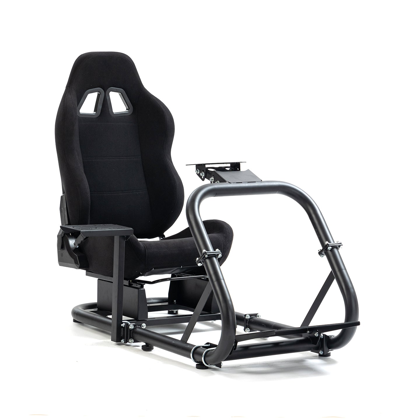Marada Racing Wheel Stand (Cockpit 54) Adjustable Fit for |Logitech G25 G27 G29 G920 |Thrustmaster T80 T150 | Fanatec with Black Racing Seat Wheel, Pedals,and Shifter Not Include