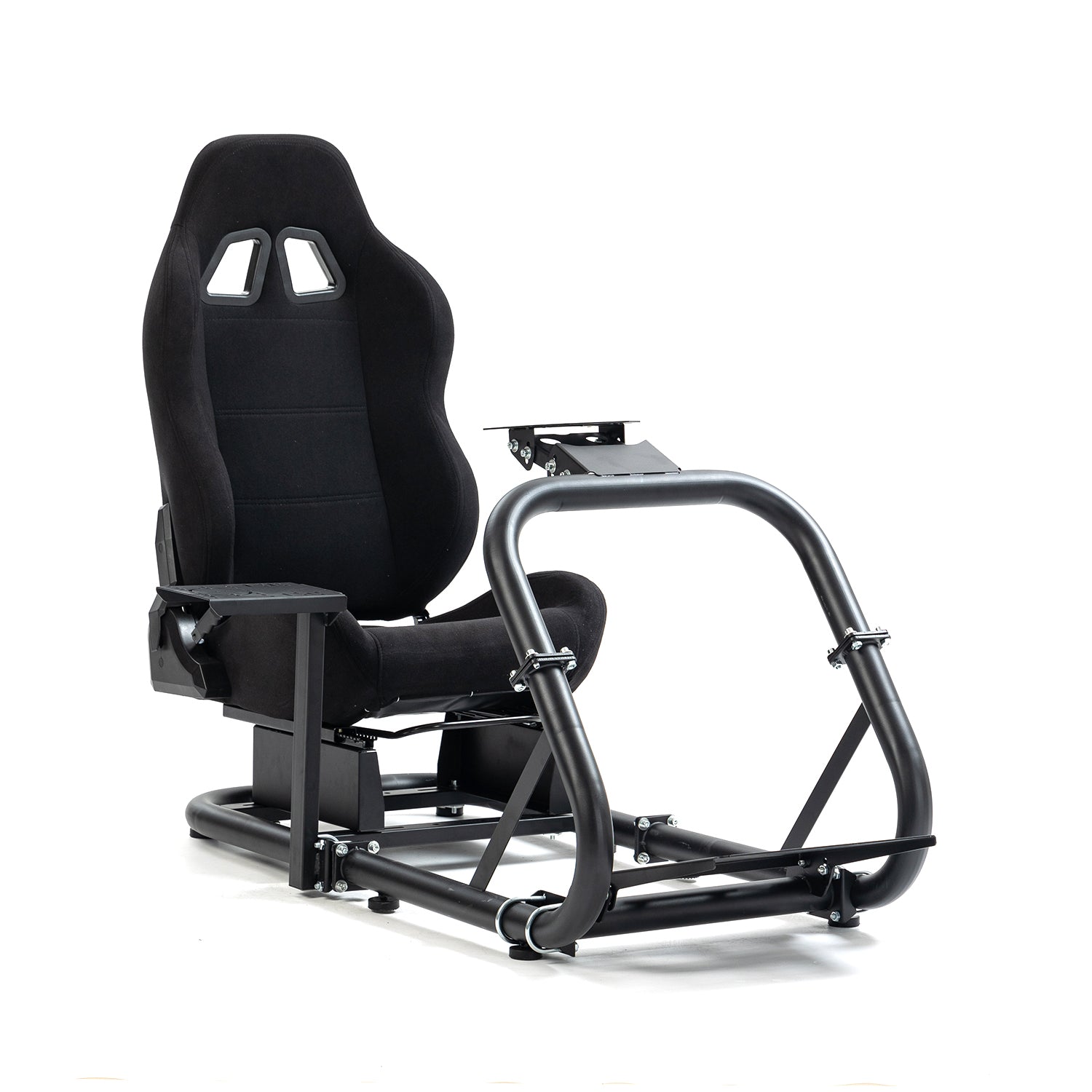 Marada Racing Wheel Stand (Cockpit 54) Adjustable Fit for |Logitech G25 G27 G29 G920 |Thrustmaster T80 T150 | Fanatec with Black Racing Seat Wheel, Pedals,and Shifter Not Include
