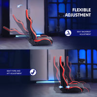 Marada Racing Seat with Double Lock Slip for Racing Wheel Stand Cloth Red with Installed Parts