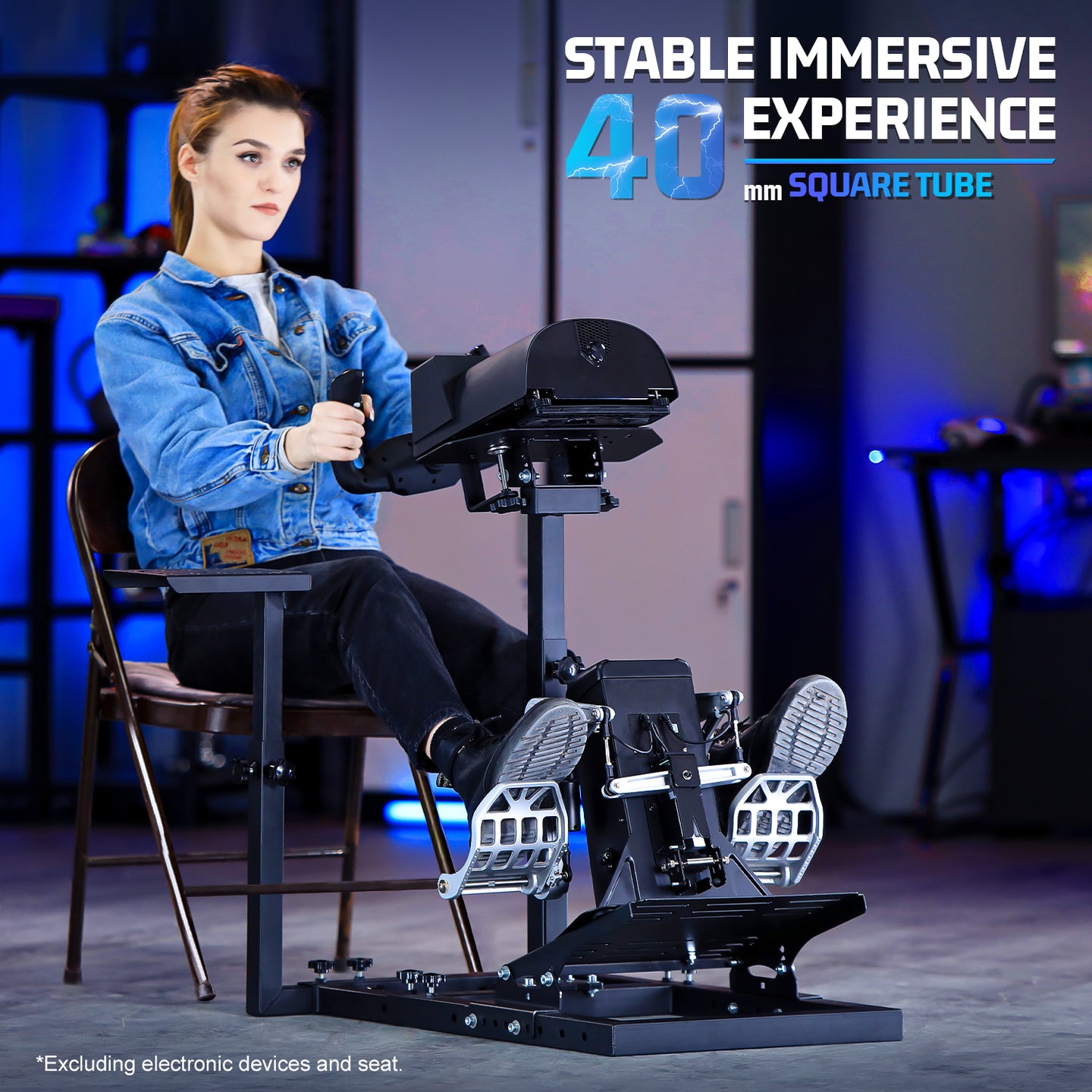 Marada Sim Racing Wheel Stand Adjustable Upgrade Fits for Logitech G29, G920, G923, Thrustmaster T150, T80 Wheels and Pedals NOT Included