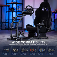 Marada Racing Cockpit Frame Heifht Adjustable with Seat Tilt-Adjustable for G29 G920 T300RS T150 PS4 Xbox Wheel,Pedals NOT Included
