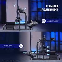 Marada G923 Racing Steering Wheel Stand Pro for Logitech G25 G27 G29 G920 Racing Simulator Cockpit Gaming Frame Video Game Accessories Shifter Wheel Pedals NOT Included