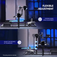 Marada Flight Simulation Cockpit Adjustable Compatible with Thrustmaster HOTAS Warthog,Logitech G25 G27 Wheels,Pedals,Throttle,Joystick Not Included