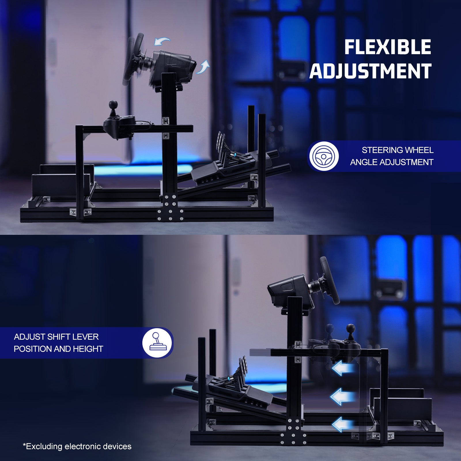 Marada F1 4080 Aluminum Racing Simulator Cockpit for Logitech G29 G920