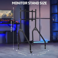 Marada adjustable monitor stand with lockable wheel design is compatible with all cockpit stands sold in our store