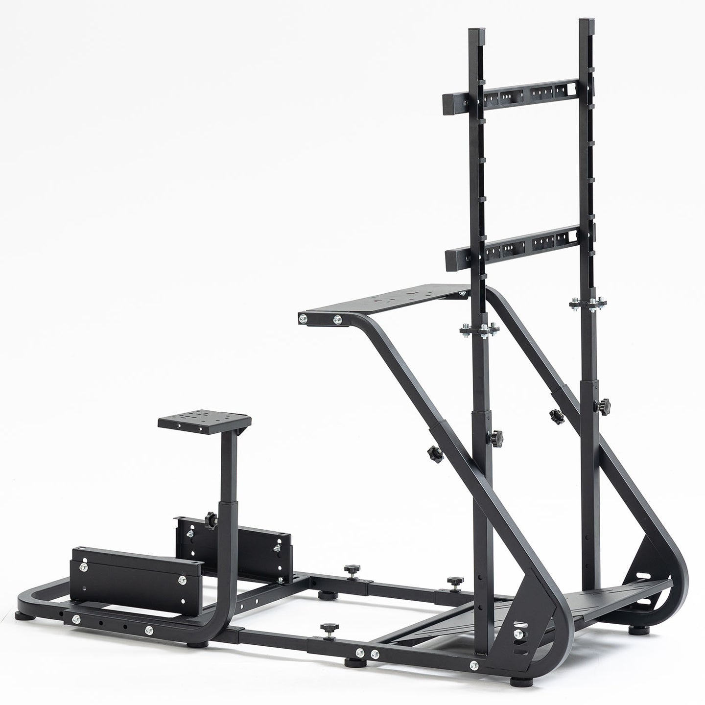 Marada Adjustable Simulator wheel stand with Monitor Stand , Compatible with Logitech G29, G923, Thrustmaster, Fanatec, Not  Include Wheels Pedals & Seat