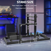 Marada 3060 Aluminum Profile Adjustable Racing Simulator Cockpit Compatible With Logitech G29