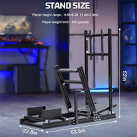 Marada Sim Racing Cockpit 4080 Aluminum Frame Compatible with Thrustmaster Fanatec Logitech Racing Wheels