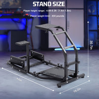 Marada Racing Simulator Cockpit with V2 Support Game Support Stand Up Simulation Driving Bracket for Logitech G29, G27, G25, G923 Racing Steering Wheel Stand Without Wheel and Pedals
