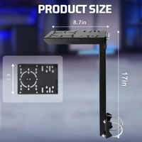 Marada Gearshift Mount Fit for 50MM Round Tube Racing Simulation Cockpit Upgrade Flight Gear Shift Platform