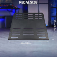 Marada Gaming Stand Pedal Mount - One-piece U-shaped Structure, 120LB Load Capacity, Multi-angle Adjustment, Compatible with Racing & Flight Pedals
