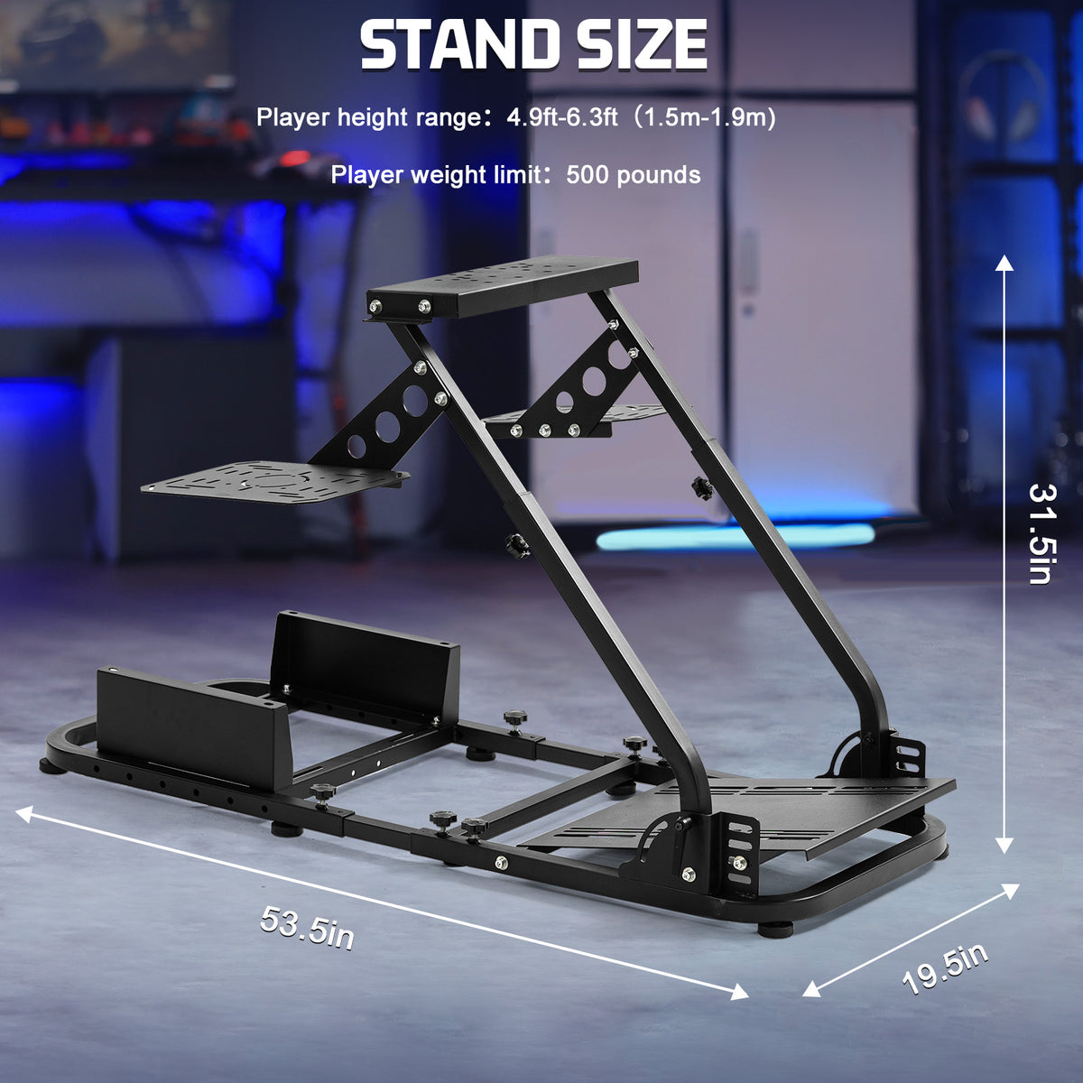 Marada Foldable Racing Sim Marada Foldable Flight Racing Sim Cockpit Dual Platform Compatible wit