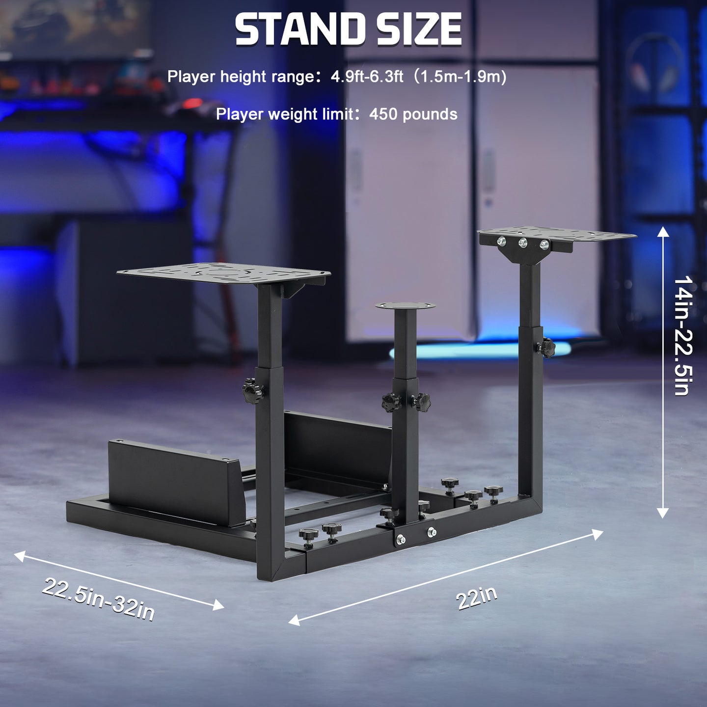 Marada Flight Simulator Cockpit Compatible for Thrustmaster A10C Hotas Warthog Adjustable Throttle,Joystick,Keyboard NOT Included