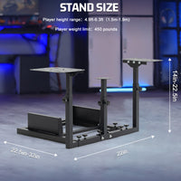 Marada Flight Simulator Cockpit Compatible for Thrustmaster A10C Hotas Warthog Adjustable Throttle,Joystick,Keyboard NOT Included