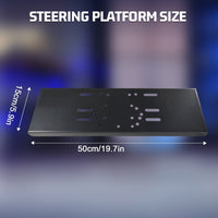 Marada Steering Wheel Platform Support Plate Compatible with Our Store's 4080 Aluminum Profile Brackets. This product includes only the steering wheel platform panel.